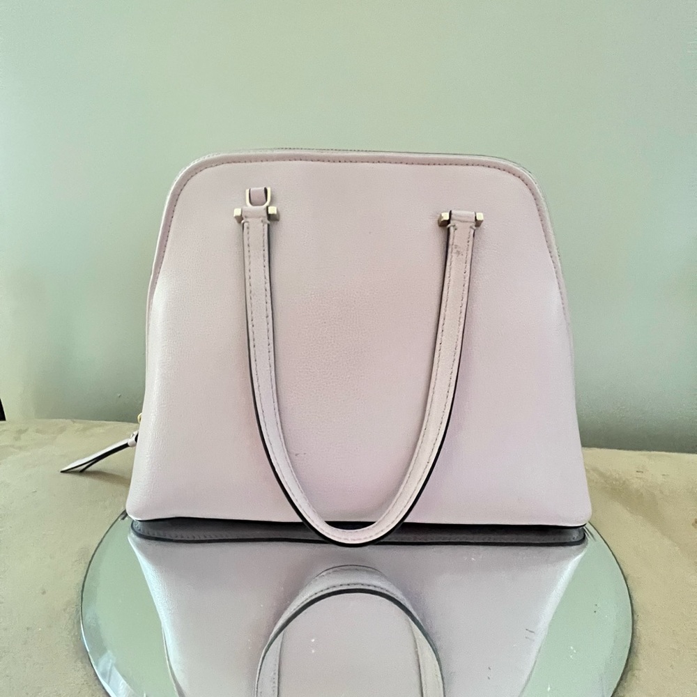 kate spade pale pink leather satchel